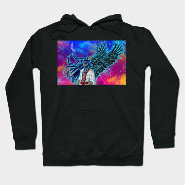 Raven - Trickster God Hoodie by Artimas Studio